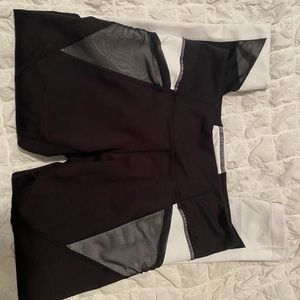 ZELLA black/white mesh leggings.